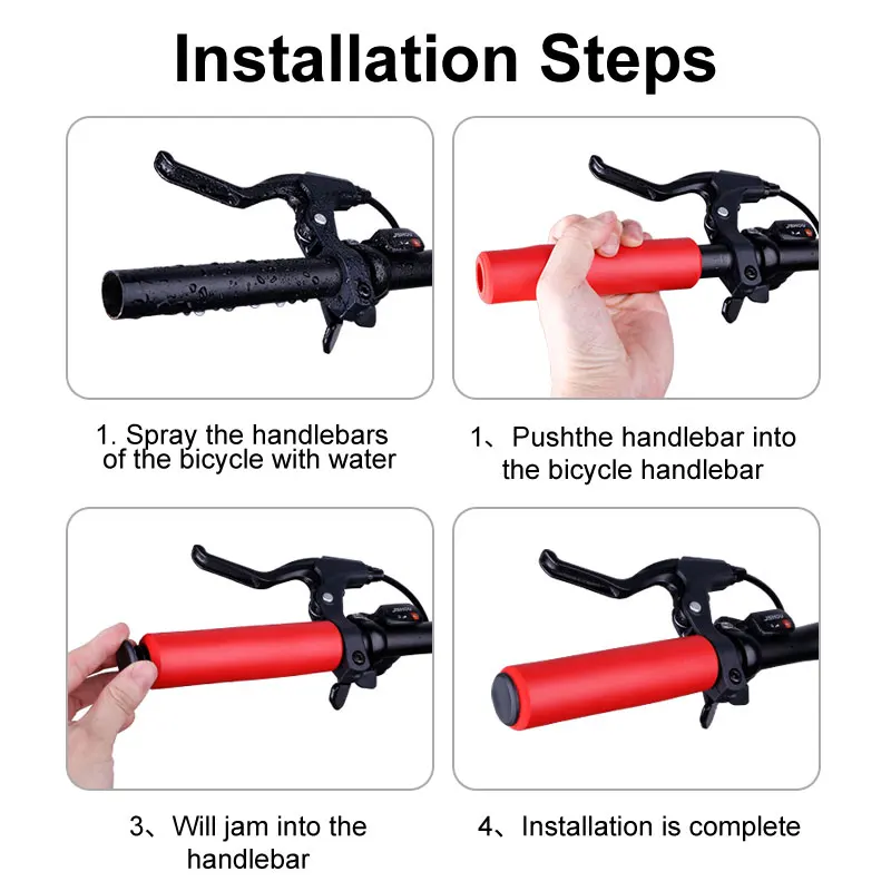 

X-TIGER Bicycle Grips Silicone MTB Grips Handlebar For Bicycle Road Shock-absorbing Bike Grip Ultraight Handle Bike Accessories