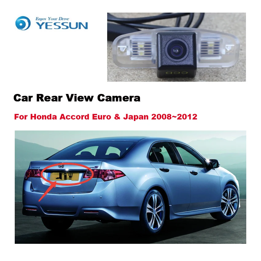 YESSUN For Honda Accord Euro &amp Japan 2008~2012 Car Rear View Back Up Reverse Parking high quality Camera Night vision CCD | Автомобили