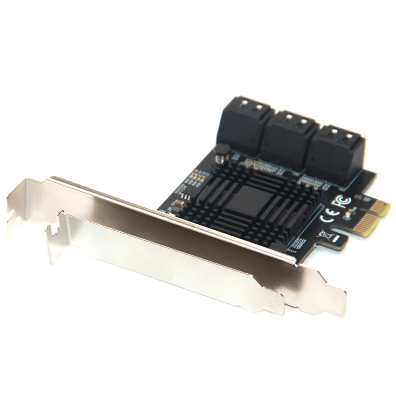 чиа майнинг pcie gen3 x1 на 6 портов 6g sata iii 30 к