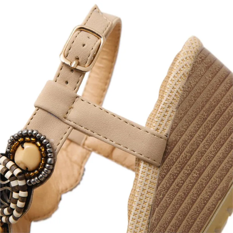 TIMETANG Новое поступление женские сандалии обувь на танкетке повседневная женская