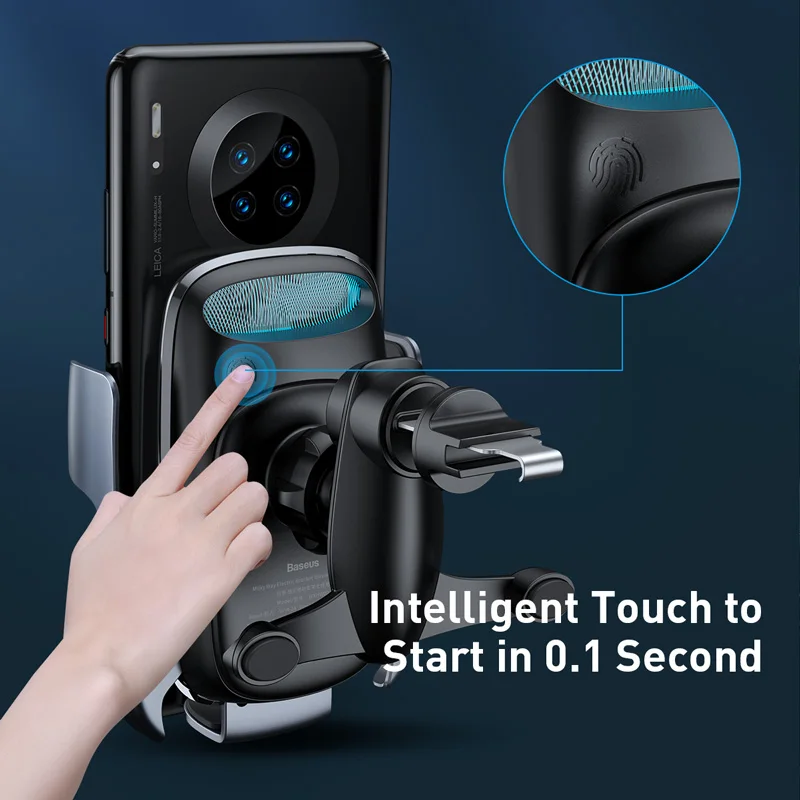 Автомобильный держатель для телефона Baseus 15 Вт Беспроводное зарядное устройство
