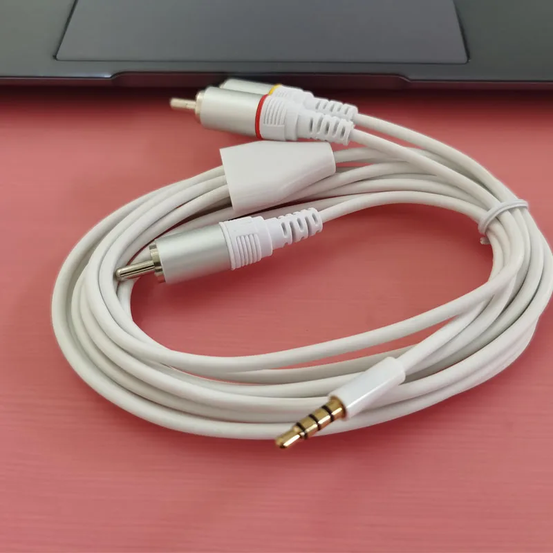 5 шт. 2 метра 6 футов 3 мм на RCA Штекерный адаптер аудиокабель|3 rca|audio cableadapter audio cable |