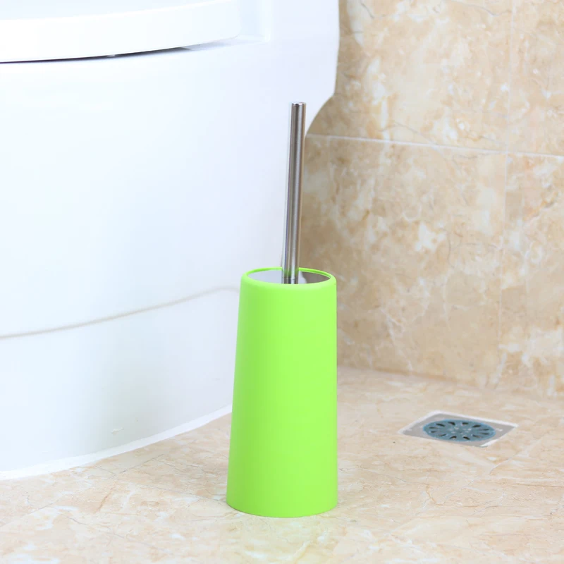 

Creative Stainless Steel Toilet Brush Set Long Artifact Toilet Brush Holder Modern Brosse Toilette Bathroom Products DF50MT