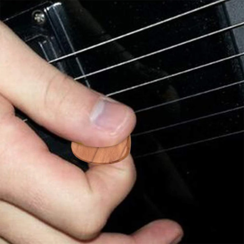 

Handmade Wooden Guitar Pick Box And 3 Wood Picks