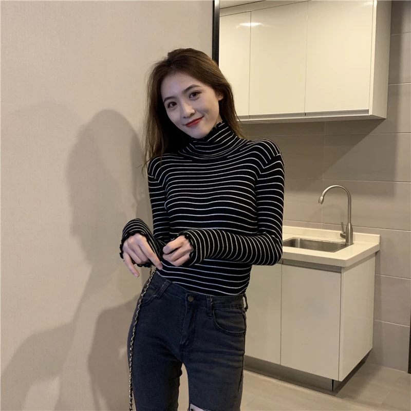 

Make firm offers new han edition in the fall and winter of heap heap of cultivate one's morality in a stripe base sweater coat s