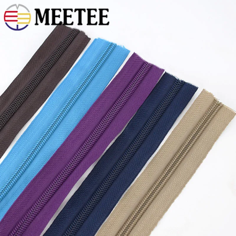 Meetee 5 #5/10 метров нейлоновая молния + Выдвижной слайдер для домашнего текстильного