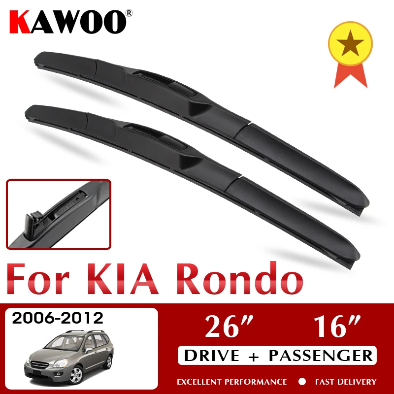 

KAWOO щетки стеклоочистителя для KIA Rondo 2006-2012 лобовое стекло аксессуары для переднего окна 26 "+ 16" LHD RHD