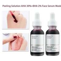 ordinary peeling solution 30ml aha 30bha 2 face serum mask hyaluronic acid 10mins exfoliating brighten anti aging care 2pcs