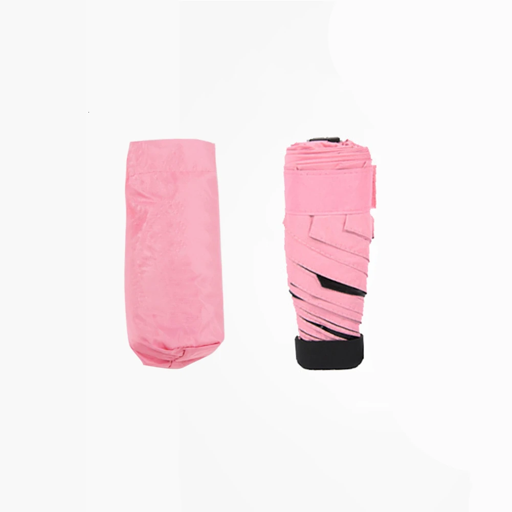 Карманный мини зонтик дождевик для женщин ультра легкий анти УФ