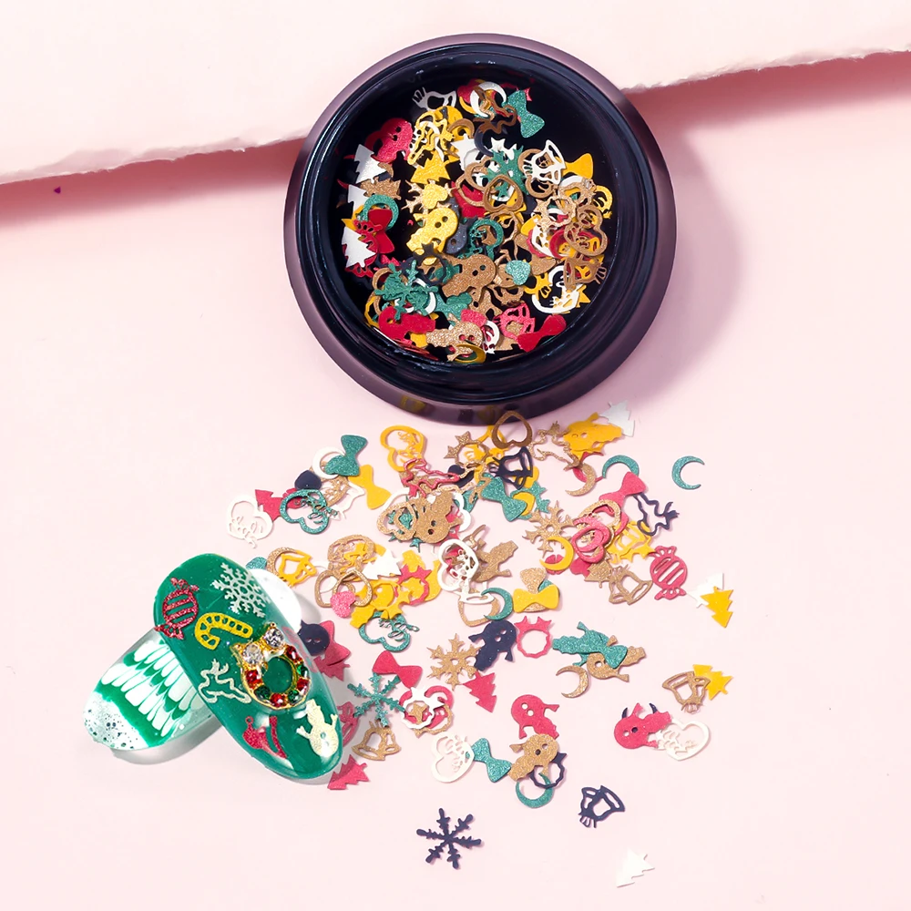 

1 коробка 3D ультратонкий Рождественский подарок узор Снежинка блестки деревянная целлюлоза нестандартный фотоэлемент творческий аксессуа...