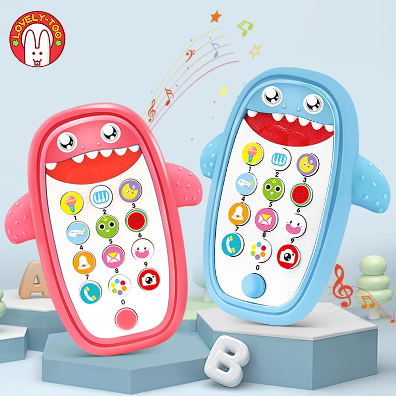 

Children Phone Toy Mobile Phone Telephone Music Toys For Kids Develop Early Educational Learning Machine