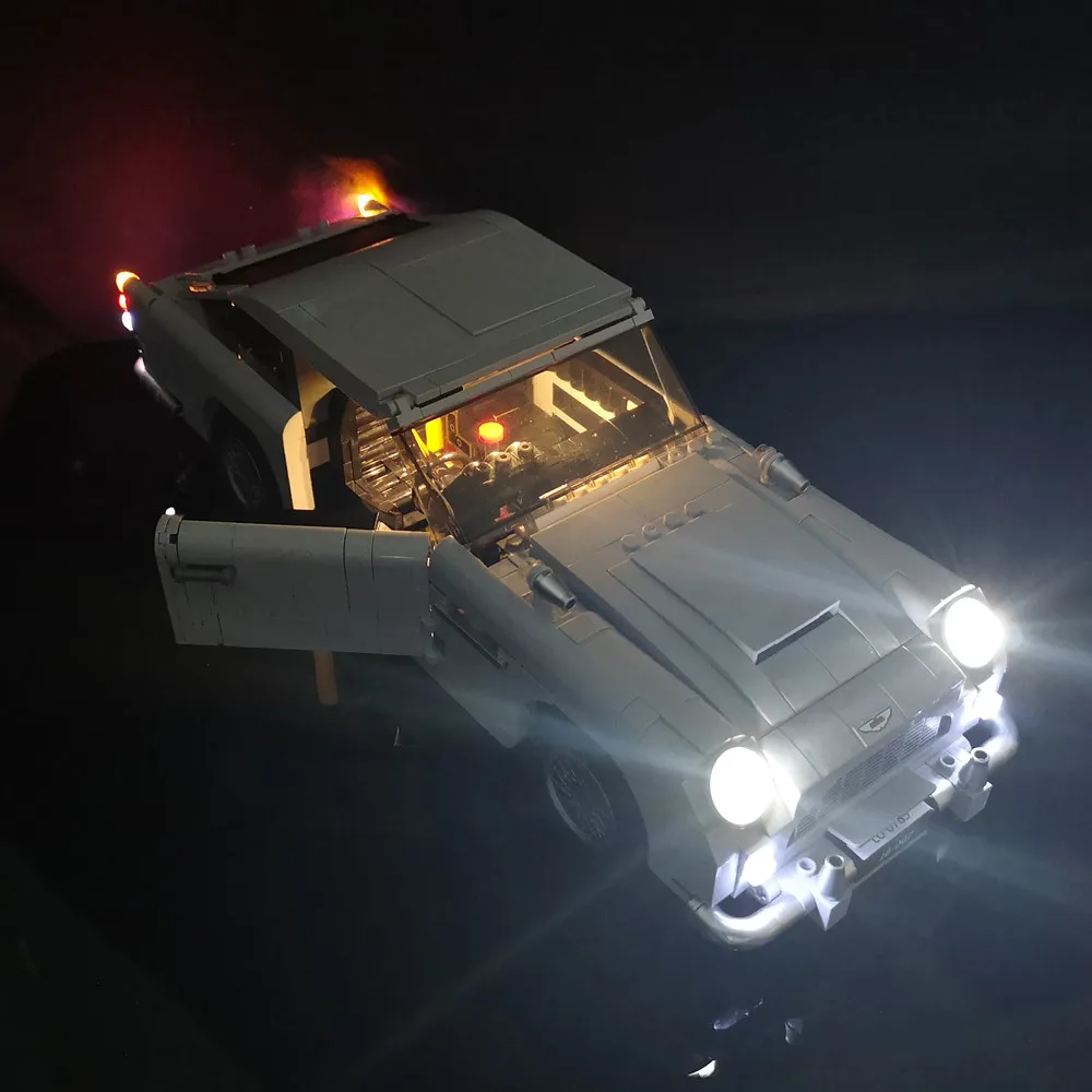 Светодиодный светильник Kyglaring для lego the James Bond Aston Martin DB5 совместимый с 10262 (не