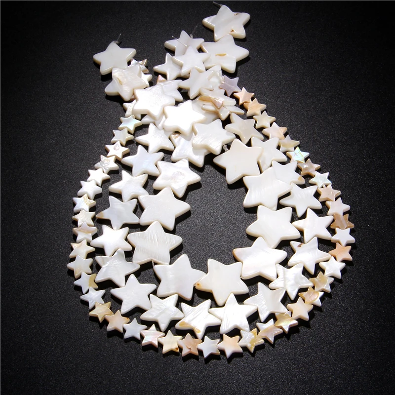 

Natural Five-Pointed Star shell beads charm pendant mother of pearl shell beads for jewelry making brtacelet necklace accessory
