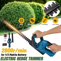 electric hedge trimmer 18v cordless pruning shears 12000mah rechargeable weeding hedge household mower pole trimmer garden tools