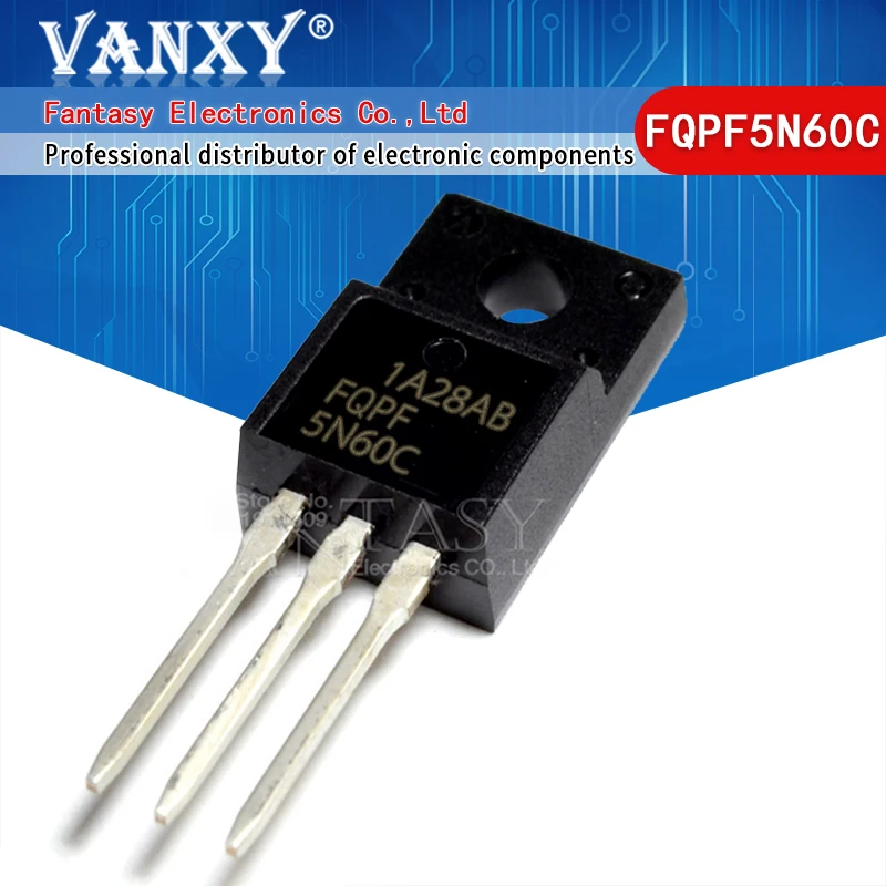 10 шт. транзистор FQPF5N60C TO-220F FQPF5N60 5N60C 5N60 TO220 TO-220 | Электронные компоненты и