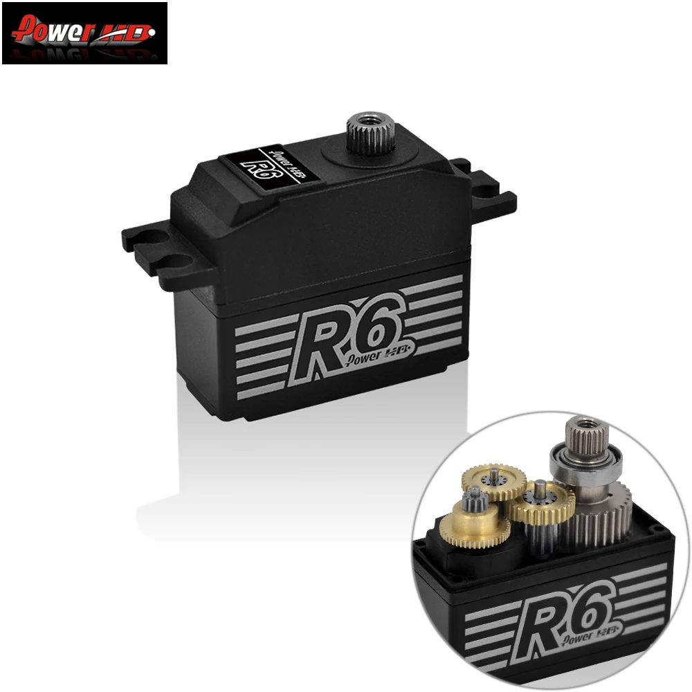 

Power HD R6 металлический обслуживаемый Rc сервопривод 7,5 кг/28,5 г для 1/12 радиоуправляемых автомобилей/игрушечный вертолет 500/лодка моно1 RC