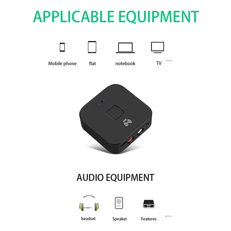 3.5mm Jack Aux Bluetooth NFC Receiver For Phone Tablet Laptop TV Wireless Adapter Music Car Speaker 5.0 Audio | Электроника