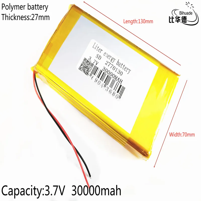Литровый Аккумулятор для 2020 3 7 V 30000mAH 2770130 полимерный литий ионный/литий ионный