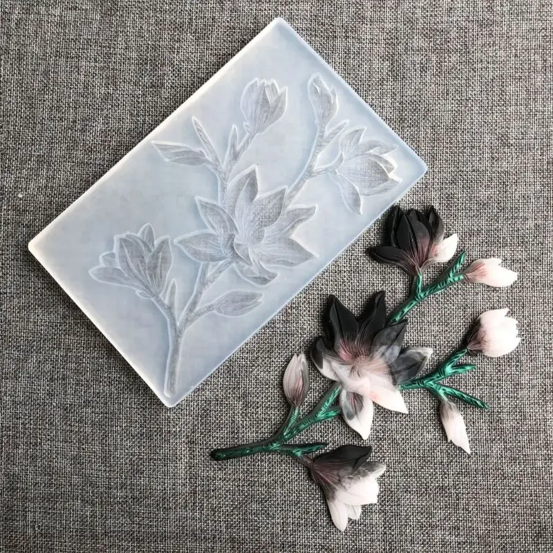 

Tulips Flower DIY UV Resin Mold Jewelry Silicone Floral Molds Art Craft Tools