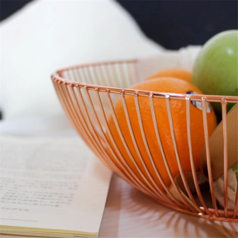 Скандинавский шикарный металлический стол корзина для хранения Европейский