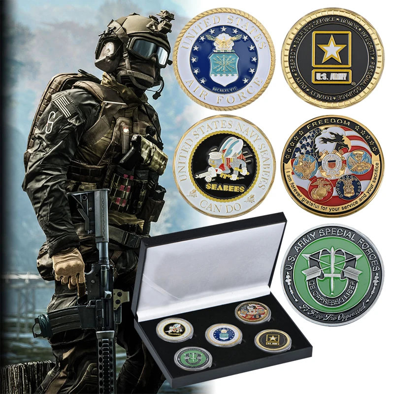 Армия США WR искусственные рейнджеры позолоченные копии монет американские
