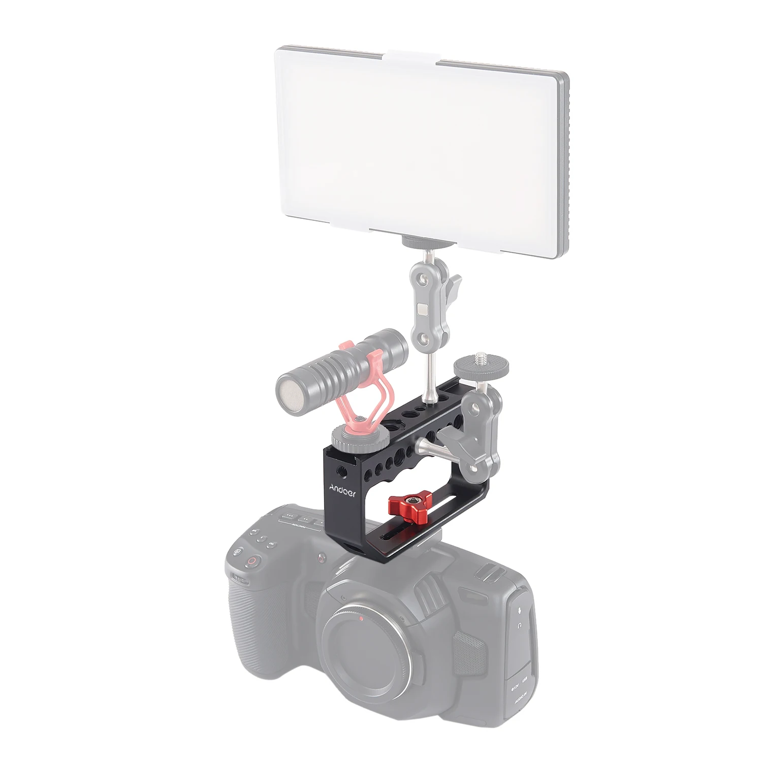 Камера Andoer с верхней ручкой и креплением для холодного башмака стабилизирующее