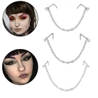 1 шт., кольцо для пирсинга с фианитом