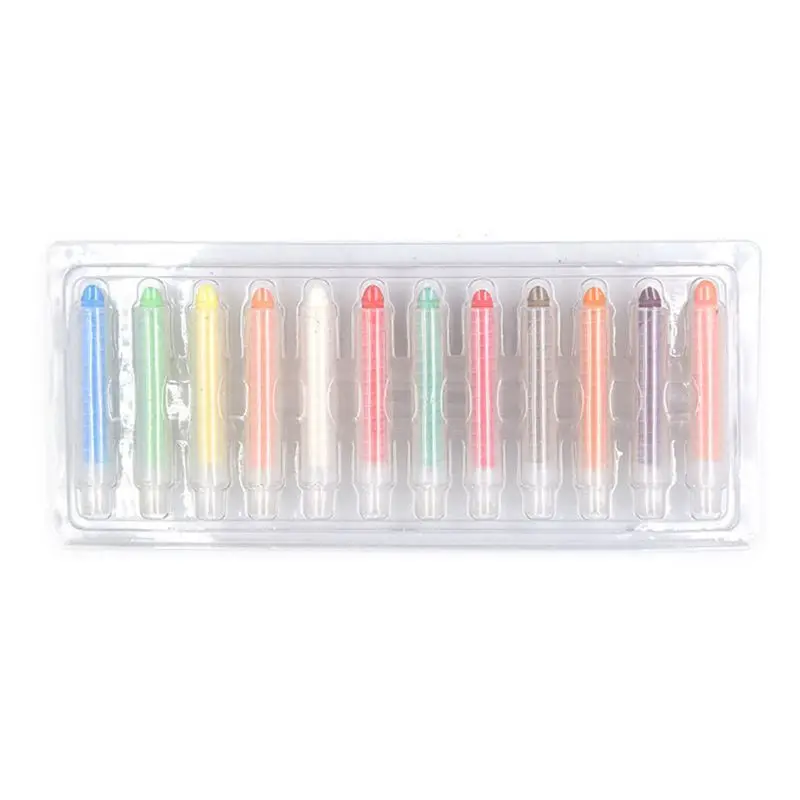 

12Pcs Dustless Color Drawing Chalk For School Education Chalks Stationary Office