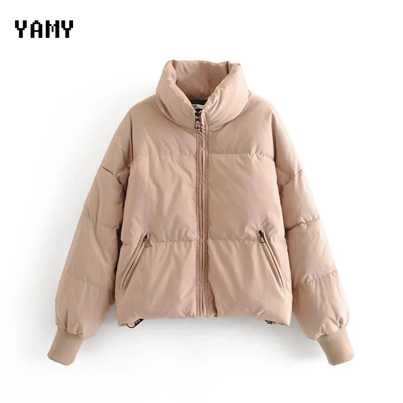 Женские однотонные плотные парки с длинным рукавом женская повседневная куртка