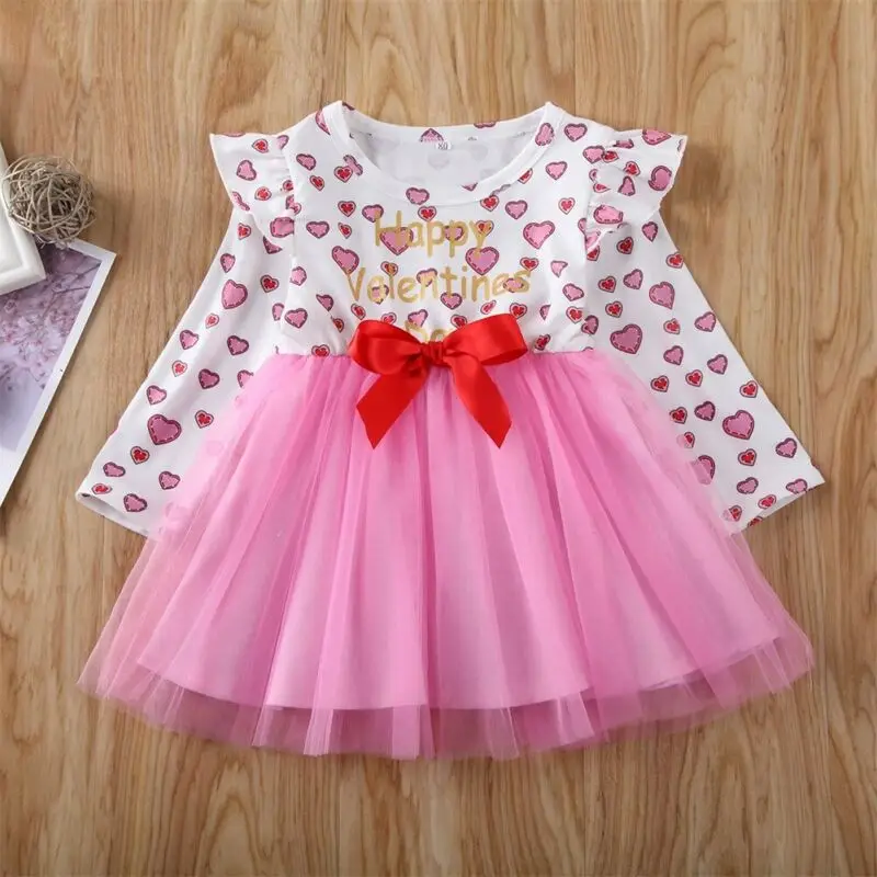 Платье-пачка для девочек с цветочным принтом длинным рукавом 2020 | Детская одежда