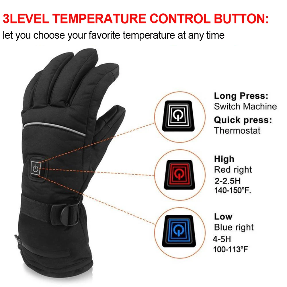 Мотоциклетные Перчатки Водонепроницаемые с подогревом Guantes Moto сенсорным экраном