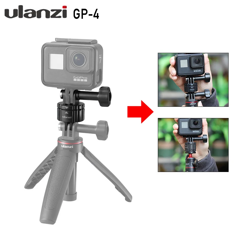 Монтажный адаптер Ulanzi GP-4 для Gopro 8 Max 7 6 5 аксессуары магнитное основание крепления