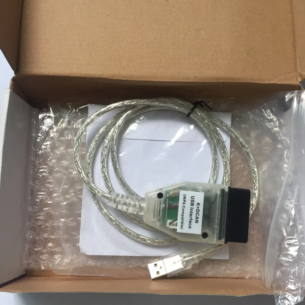 Диагностический кабель для BMW INPA K + CAN с чипом FT232RL DCAN USB интерфейс OBD2 k dcan 1998 по