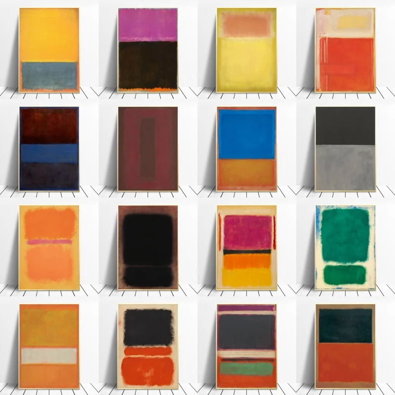 

Mark Rothko Abstract Color Canvas Art Posters and Print Scandinavian Canvas Oil Painting on The Wall Pictures Home Decor Cuadros
