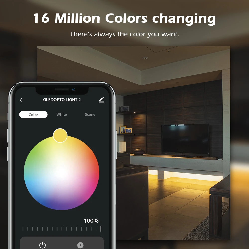 Светодиодная лента Gledopto с поддержкой Wi-Fi 12 В 24 RGB + CCT RGBCW | Лампы и освещение