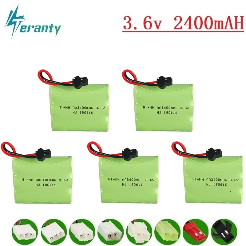 

(M Model ) 3.6v 2400mah NiMH Battery For Rc toys Car Tanks Trains Robot Boat Gun Ni-MH AA 700mah 3.6v Rechargeable Battery 5Pcs