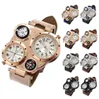 Часы мужские кварцевые с двойным механизмом, креативные цифровые спортивные Водонепроницаемые уличные, термометр с компасом, с 4 циферблатами