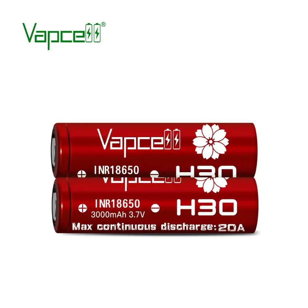 Бесплатная доставка Оригинальная батарея Vapcell H30 INR 18650 3000 мАч 20A Rewrap HG2L 3 7 в
