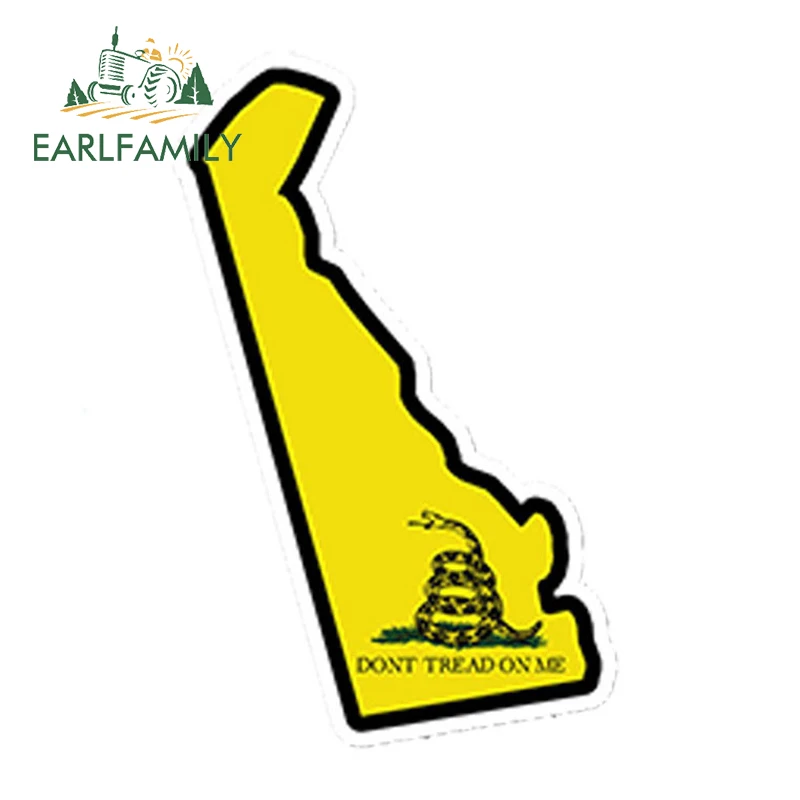

EARLFAMILY, 13 см x 7,8 см, Делавэр, штат не рисунок на мне, печатная виниловая наклейка, наклейка «сделай сам», водонепроницаемая автомобильная накл...