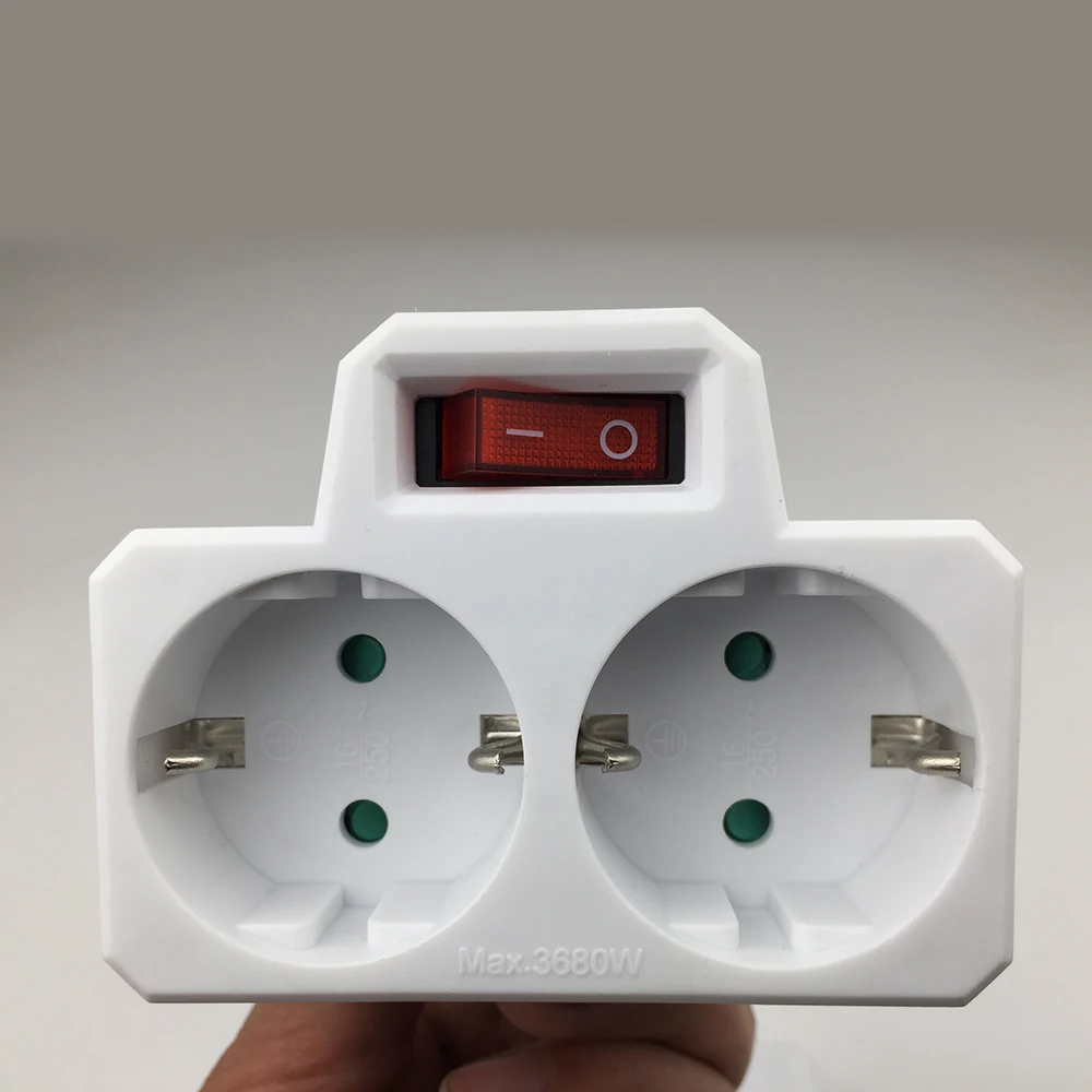 Белая переходная розетка с переключателем 1 шт. высокое качество 16 А/250 В 2019 новая