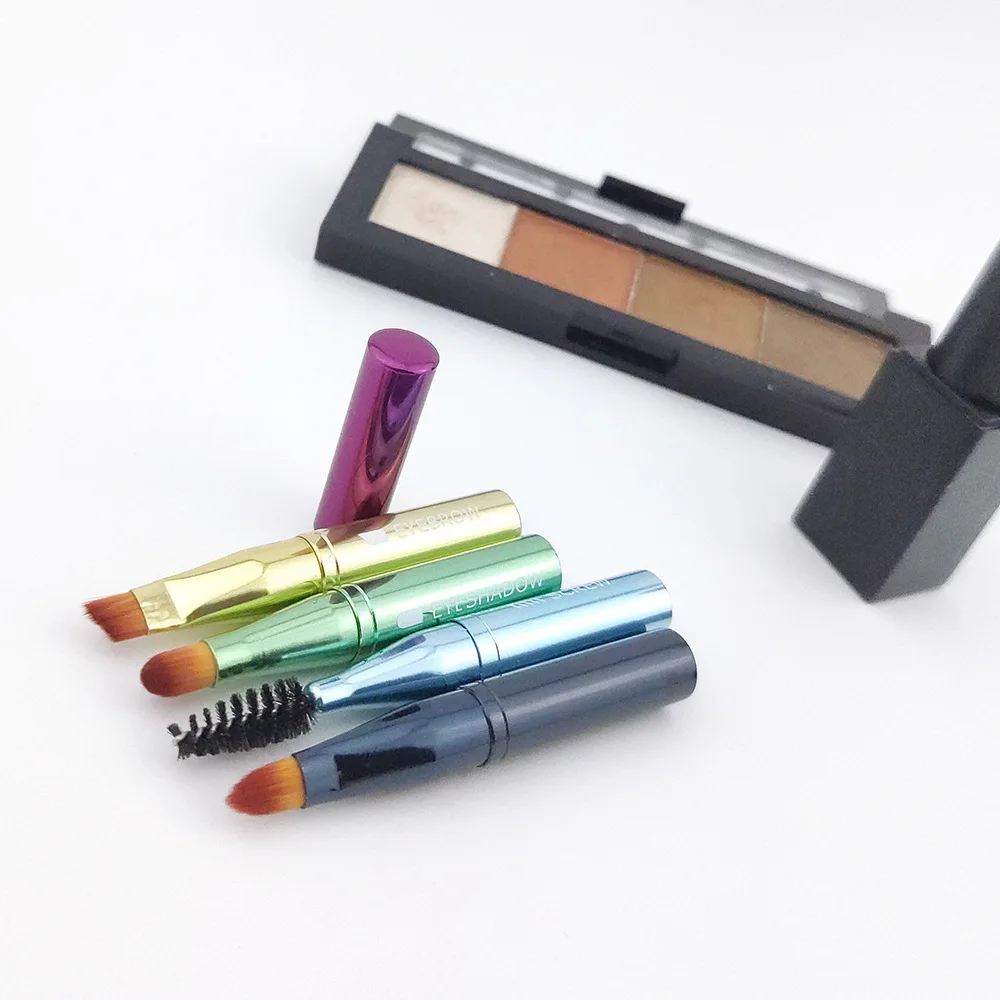 4 в 1 Профессиональный набор кистей для макияжа портативная кисть растушевки тени