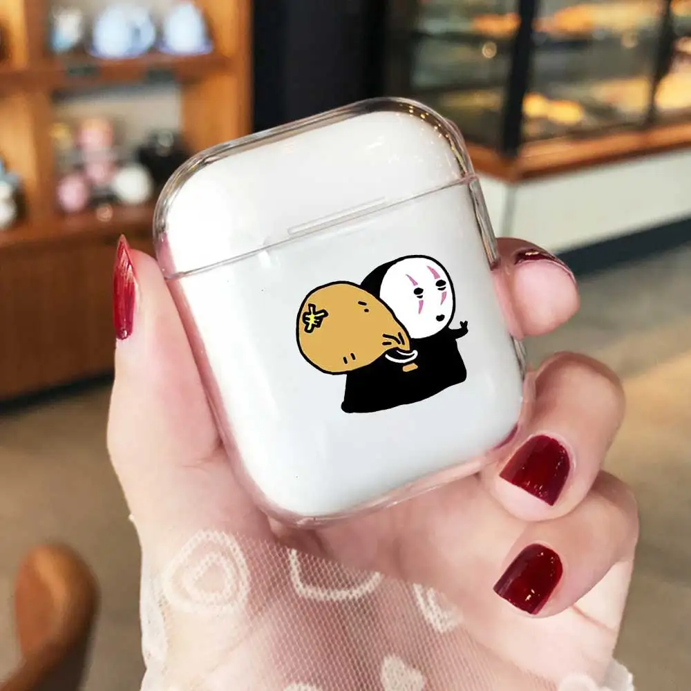 Мультяшный чехол для Airpods 1 2 симпатичный силиконовый защитный Air pods аксессуары