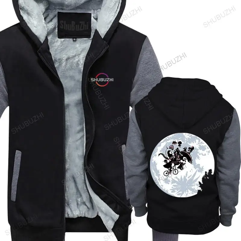 

man fall hoodie Neu Rare Et E.T. Bmx Moon Aliens Mashup Funny Sci-Fi Geek 80'S Cos thick hoody More Size And Colors sweatshirt