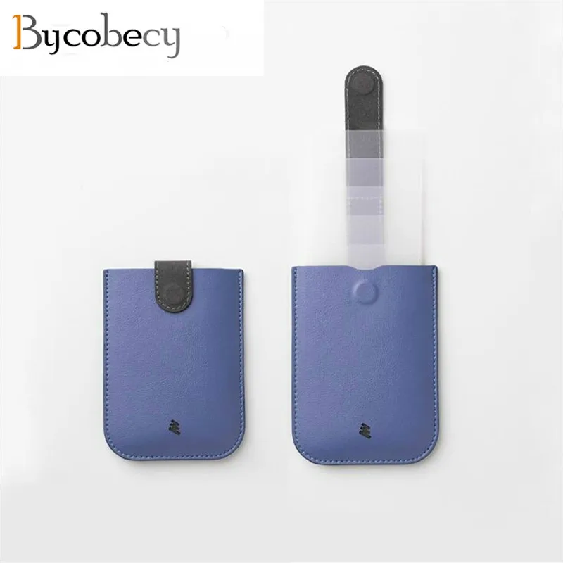 Умный тонкий кошелек Bycobecy из искусственной кожи для мужчин и женщин держатель