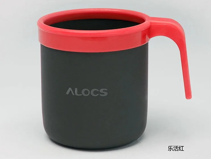 ALOCS 400 мл уличная металлическая чашка портативная походная кофейная посуда