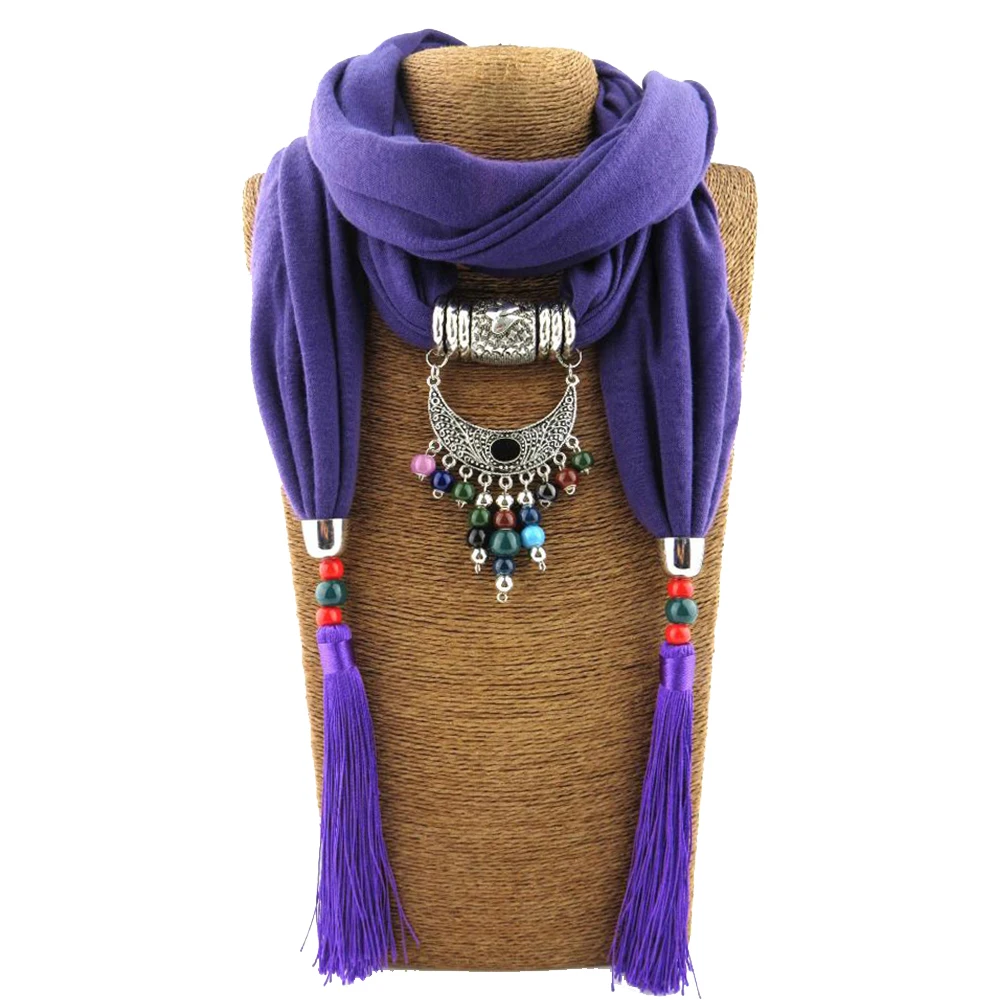 Подвеска Шарф Ожерелье Ювелирные изделия ожерелье вискоза хлопок Весенняя шаль