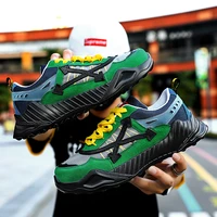 new arrival fashion green designer shoes men casual sneakers comfortable mesh breathable mens platform trainers zapatos hombre