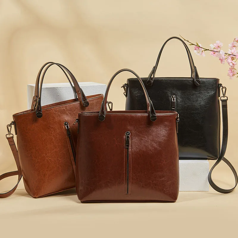 Новинка 2020 сумка из натуральной кожи Женская Повседневная на плечо винтажная