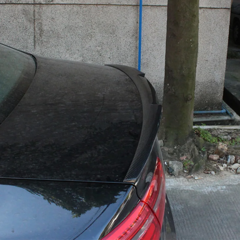 A4 B8 M4 Стиль углеродного волокна авто спойлер заднего багажника крыла для Audi 2009