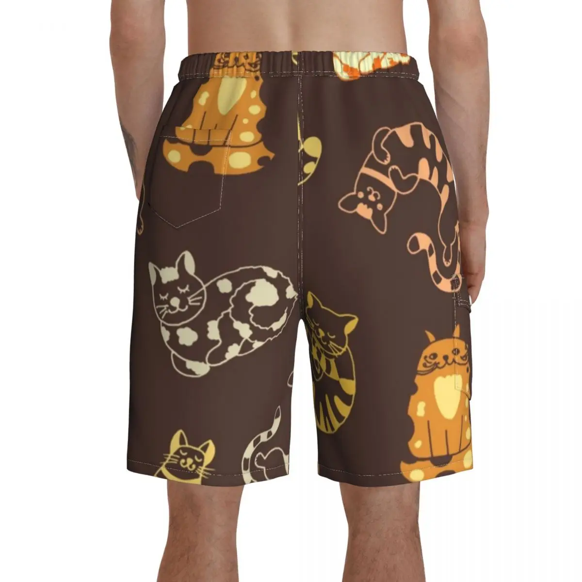 

Sphynx Cat Board Shorts Bathing Swimming Trunks Polyester Funny Men Swim Trunks